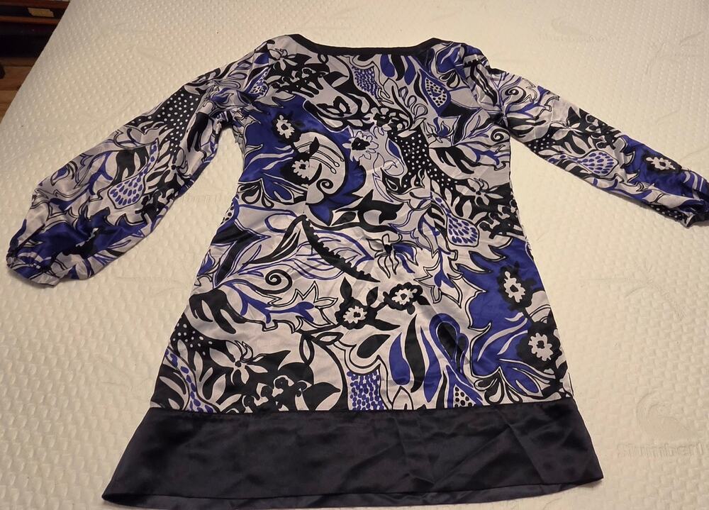 Floral Satin Dress L
